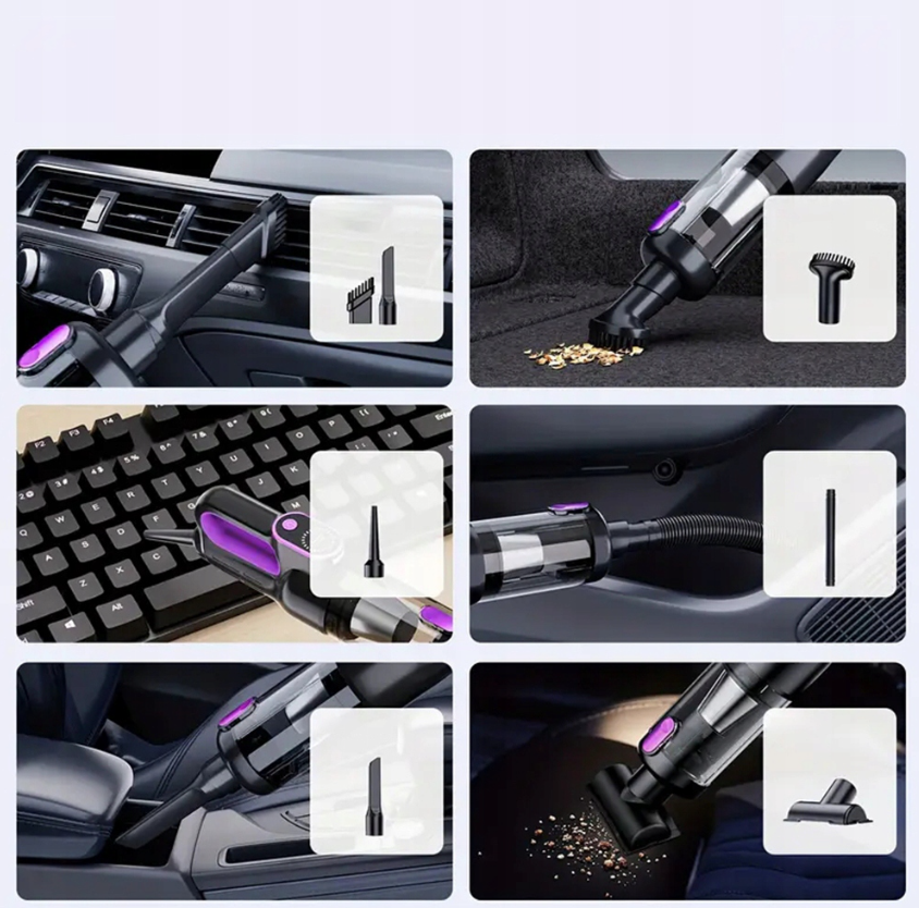 Profesjonalny Odkurzacz Bezprzewodowy z Podświetleniem LED