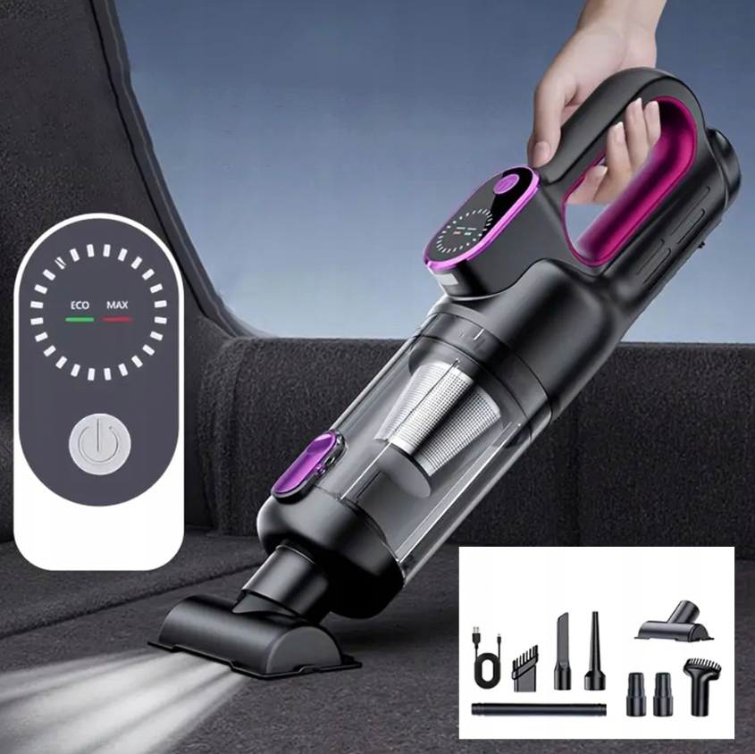 Profesjonalny Odkurzacz Bezprzewodowy z Podświetleniem LED